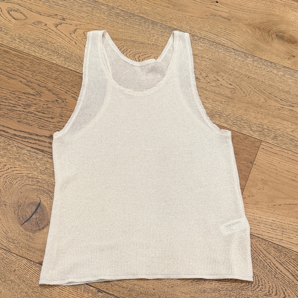 Zara White Tank Top